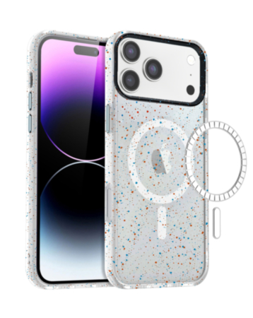 Splash - Ink Design Wireless Charging Case - WHITE for iPhone 17 Pro (Only Ground Shipping)
