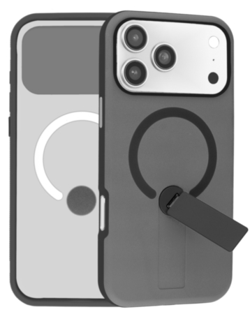 Shockproof Rugger Magnetic Case with Kickstand (BLACK) for iPhone 17 Pro (Only Ground Shipping)