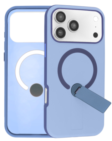 Shockproof Rugger Magnetic Case with Kickstand (BLUE) for iPhone 17 Pro (Only Ground Shipping)