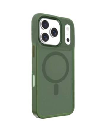 New Magnetic Wireless Charging Case - DARK GREEN for iPhone 17 Pro (Only Ground Shipping)