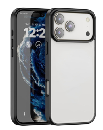 Hybrid Case with Air Cushion Technology - BLACK for iPhone 17 Pro (Only Ground Shipping)