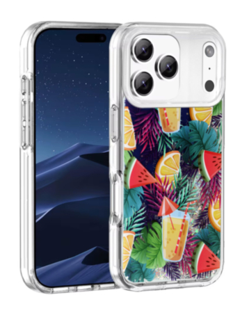 Liquid Quicksand Glitter Cover Case - FRUIT for iPhone 17 Pro (Only Ground Shipping)