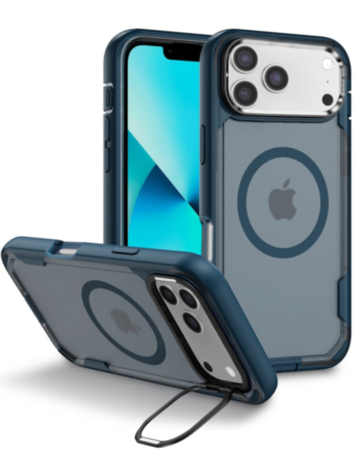 Shockproof Magsafe Case with Camera Stand - SAPPHIRE BLUE for iPhone 17 Pro (Only Ground Shipping)