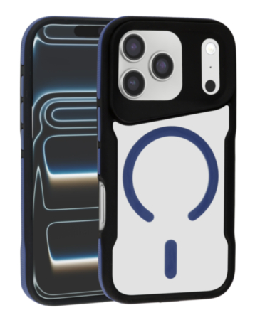 Slim Frosted Translucent Phone Case with Magsafe - BLUE for iPhone 17 Pro (Only Ground Shipping)