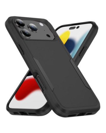 Dual Layers Shockproof Strong Case - BLACK for iPhone 17 Pro (Only Ground Shipping)