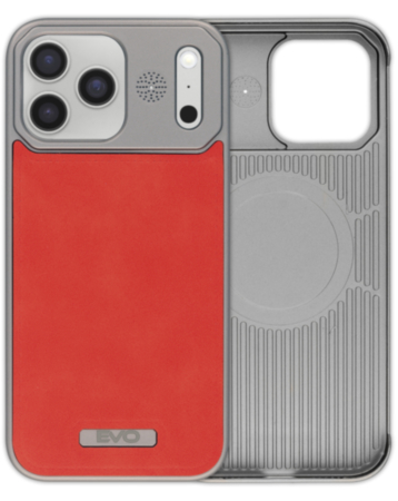 Metallic Leather Case (BURGUNDY) for iPhone 17 Pro Max (Only Ground Shipping)
