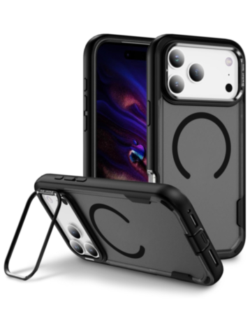 Shockproof Magsafe Case with Camera Stand for iPhone 17 Pro / 18 Pro (BLACK) (Only Ground Shipping)