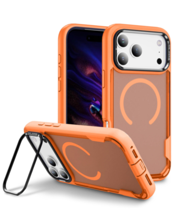 Shockproof Magsafe Case with Camera Stand for iPhone 17 Pro / 18 Pro (ORANGE) (Only Ground Shipping)