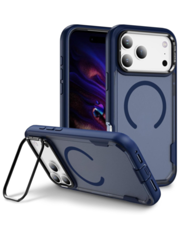 Shockproof Magsafe Case with Camera Stand for iPhone 17 Pro / 18 Pro (BLUE) (Only Ground Shipping)