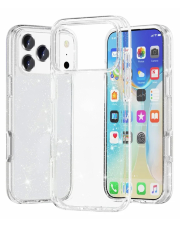 Ultra Glossy Protector Case for iPhone 17 Pro / 18 Pro (GLITTER CLEAR) (Only Ground Shipping)