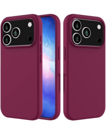 Soft Solid Silicone Case for iPhone 17 Pro / 18 Pro (MAROON) (Only Ground Shipping)