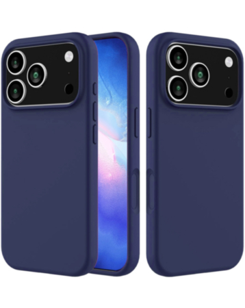 Soft Solid Silicone Case for iPhone 17 Pro / 18 Pro (NAVY) (Only Ground Shipping)