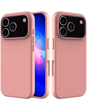 Soft Solid Silicone Case for iPhone 17 Pro / 18 Pro (PINK) (Only Ground Shipping)