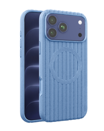 Vertical Line Texture MagSafe Case for iPhone 17 Pro / 18 Pro (BLUE) (Only Ground Shipping)