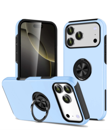 Dual Layer Case with Magnetic Ring for iPhone 17 Pro Max / 18 Pro Max (Glacier) (Only Ground Shipping)