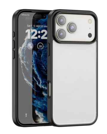 Hybrid Case with Air Cushion Technology Case for iPhone 17 Pro Max / 18 Pro Max (BLACK) (Only Ground Shipping)
