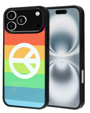 Printing Aluminum Plate Case for iPhone 17 Pro Max / 18 Pro Max (Rainbow Equality) (Only Ground Shipping)