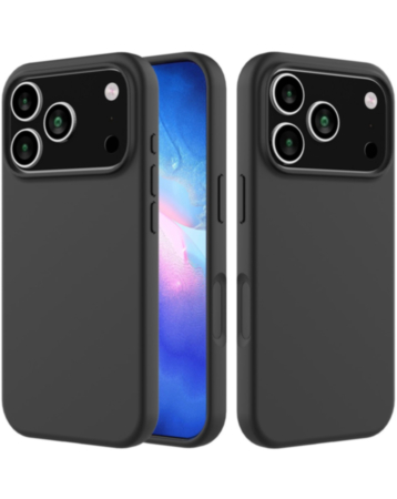 Soft Solid Silicone Case for iPhone 17 Pro Max / 18 Pro Max (BLACK) (Only Ground Shipping)