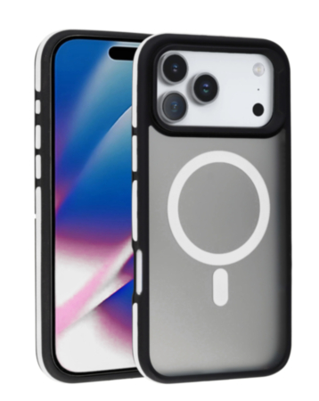 Bicolor Matte Magnetic Translucency Case for iPhone 17 Pro Max / 18 Pro Max (WHITE) (Only Ground Shipping)