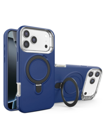 Support Heavy Duty Case with Wireless Charging Kickstand (Royal Blue) for iPhone 17 Pro Max / 18 Pro Max (Only Ground Shipping)
