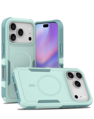 Magnetic Dual-Layer Shockproof Case for iPhone 17 Pro Max / 18 Pro Max (TEAL) (Only Ground Shipping)