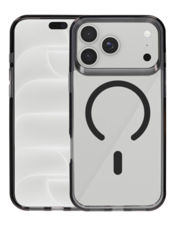 Magnetic Clear Case for iPhone 17 Pro Max / 18 Pro Max (BLACK) (Only Ground Shipping)
