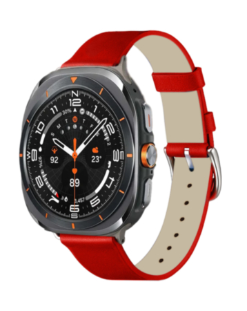 PU Leather Case for Galaxy Watch (22mm) (RED) (Only Ground Shipping)