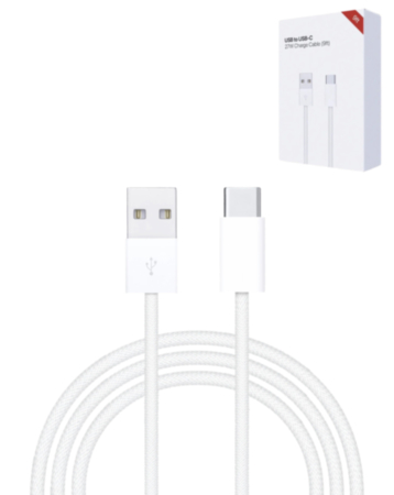 USB A-C Fast Charging Data Cable (9ft) (27W) (Only Ground Shipping)