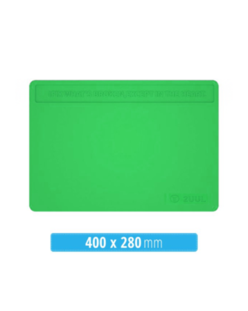 2UUL ST81 Heat Resisting Silicone Pad with Anti Dust Coating 400*280mm - GREEN (Only Ground Shipping)