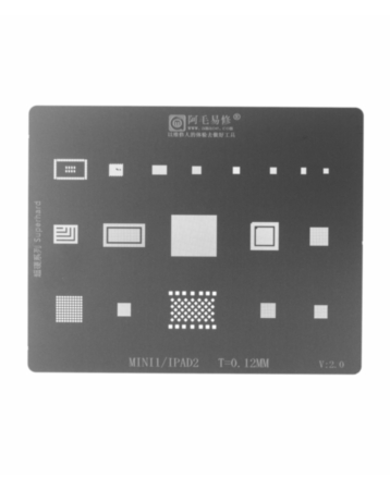 AMAOE BGA Reballing Stencil for iPad 2 / Mini 1 (Not Returnable)
