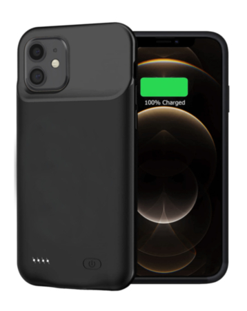 Portable Protective Charging Case (2500 mAh) for iPhone 12 Mini (BLACK) (Only Ground Shipping)
