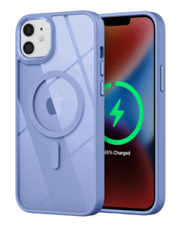 Shiny Magnetic Clear Cases (BLUE) for iPhone 11 (Only Ground Shipping)