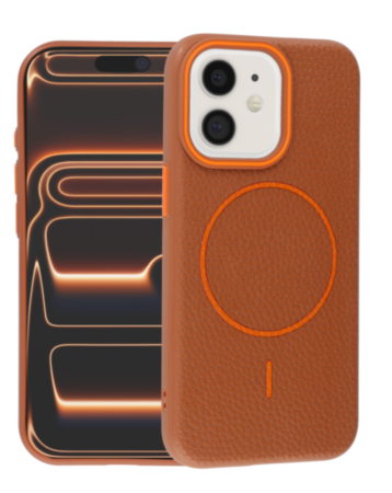 Magnetic Leather Soft Cases - GOLDEN BROWN for iPhone 11 (Only Ground Shipping)