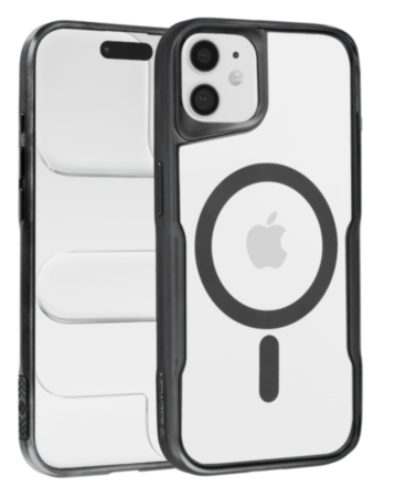 Glossy & Transparent Magnetic Case - BLACK for iPhone 11 (Only Ground Shipping)