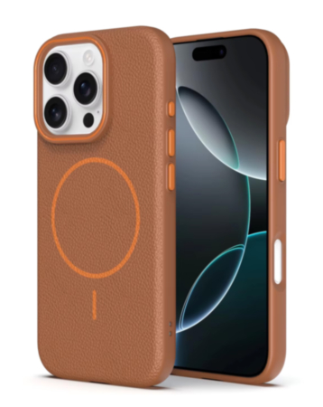 Magnetic Leather Soft Cases - GOLDEN BROWN for iPhone 11 Pro Max (Only Ground Shipping)