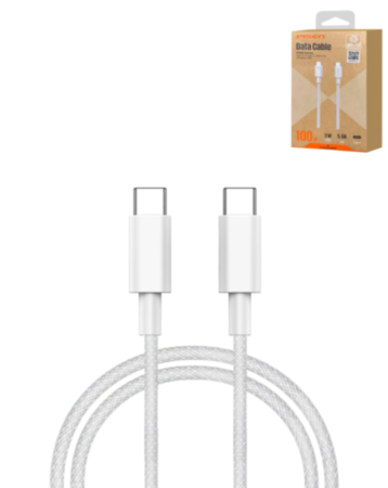 PISEN Vivid Series USB C-C Data Charging Cable (Gray) (100W) (6ft) (Only Ground Shipping)