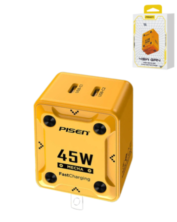 PISEN Mecha 2-Port Fast Charger (45W) (Only Ground Shipping)