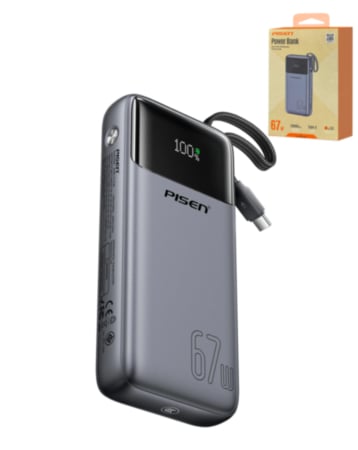 PISEN Bolt Power Bank (67W) (20000 mAh) (Only Ground Shipping)
