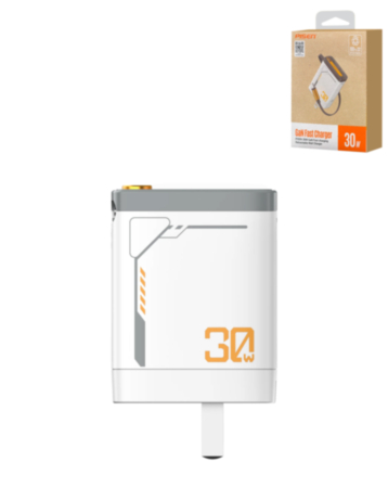 PISEN Power Tiny Power Bank with Dual Cable (30W) (10000 mAh) (White) (Only Ground Shipping)