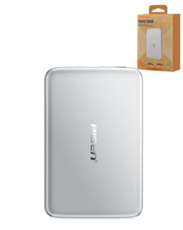 PISEN NeoSlim Wireless Power Bank (10W) (5000 mAh) (Silver) (Only Ground Shipping)