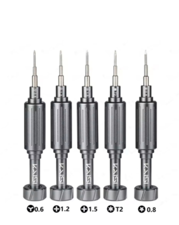 Kaisi Screwdriver Set (T2 / 0.8 / Y0.6 / +1.2 / +1.5 / IP4 (Special for iPhone 17 Series) (Only Ground Shipping)