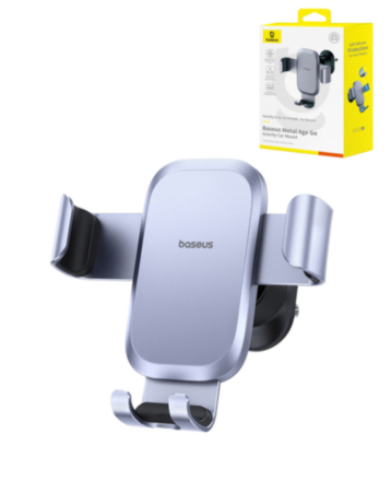 BASEUS Metal Age Go Gravity Car Mount Air Outlet Version (SPACE GRAY) (Only Ground Shipping)