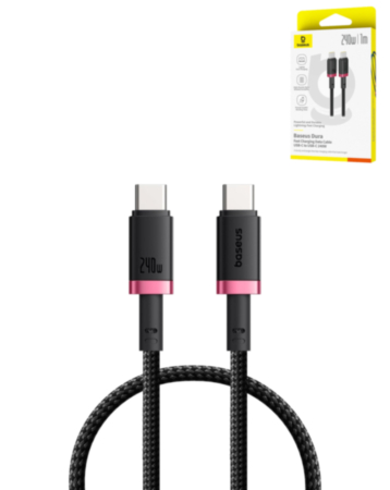 BASEUS DuraFast Charging Data Cable USB C-C (3ft) (240W) (Only Ground Shipping)