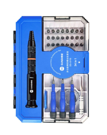 SUNSHINE SS-5119 34 in1 Multi-Function S2 Alloy Steel Precision Screwdriver Set (Only Ground Shipping)