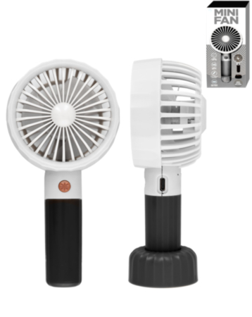 POMGEAR Mini Fan with Desk Stand (WHITE) (Only Ground Shipping)
