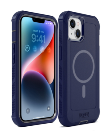 xBase Boulder Heavy-Duty MagSafe Protective Case for iPhone 15 (NAVY BLUE) (Only Ground Shipping)