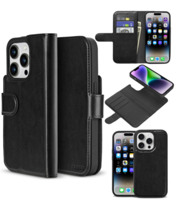 xBase by PowerPeak Folio Exec Wallet Case with MagSafe for iPhone 16 Pro - (BLACK) (Only Ground Shipping)