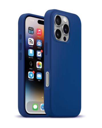 xBase by PowerPeak MagSafe Compatible Silicone Case (Blue) for iPhone 16 Pro (Only Ground Shipping)