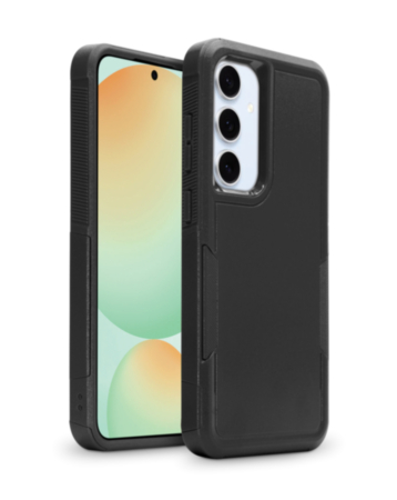 xBase by PowerPeak ProTech MagSafe Compatible Rugged Armor Protective Case (Black) for Galaxy S24 FE (Only Ground Shipping)
