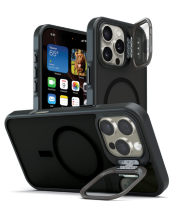 xBase by PowerPeak DuoHybrid with Kickstand MagSafe Protective Case (Black) for iPhone 16 Pro Max (Only Ground Shipping)
